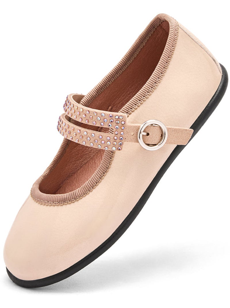 Bailarinas conguitos brillos Beige - Kiabi