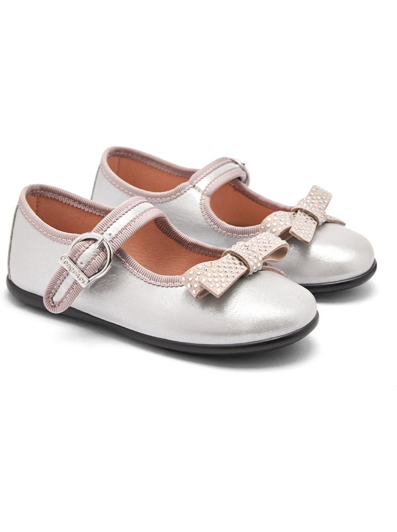 Bailarinas conguitos brillos Plata - Kiabi