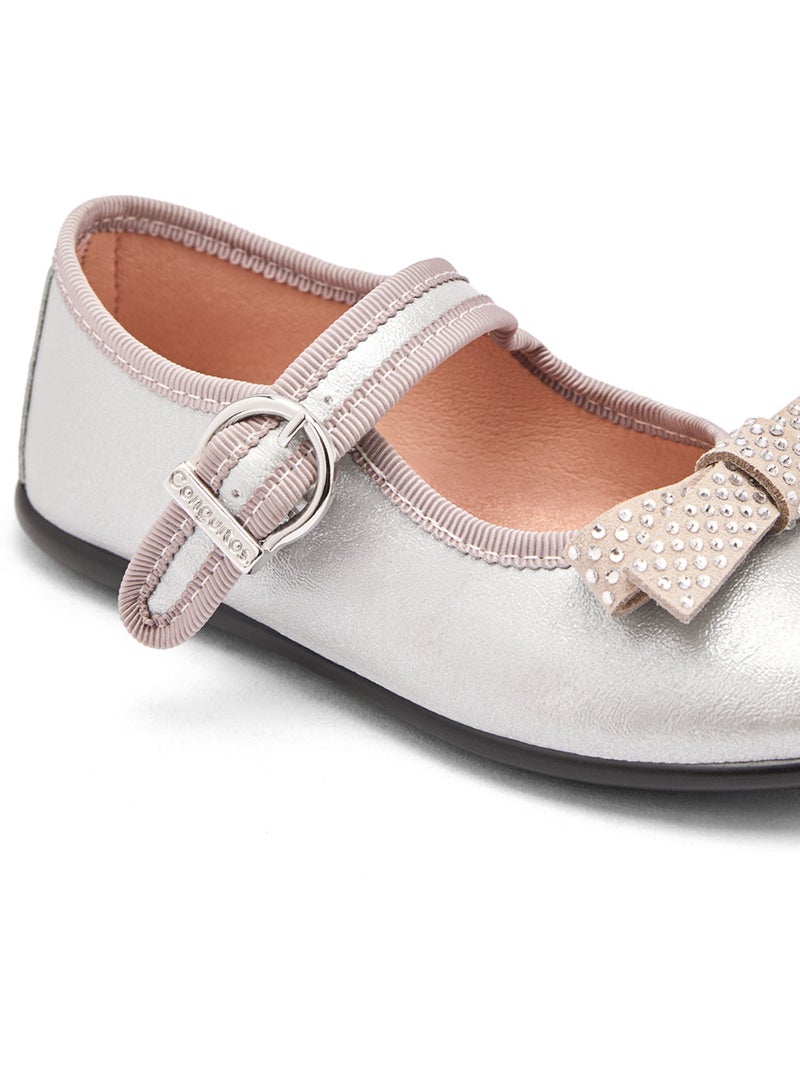 Bailarinas conguitos brillos Plata - Kiabi