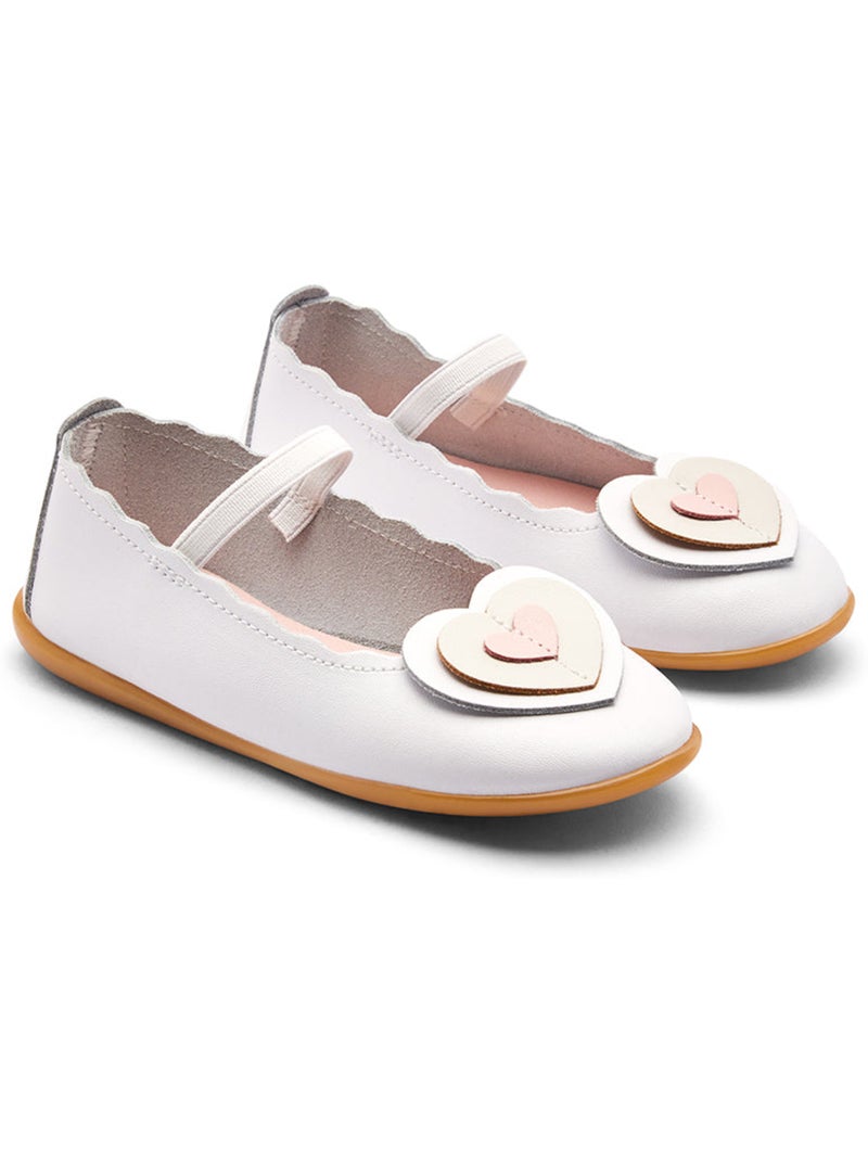Bailarinas conguitos corazones Blanco - Kiabi