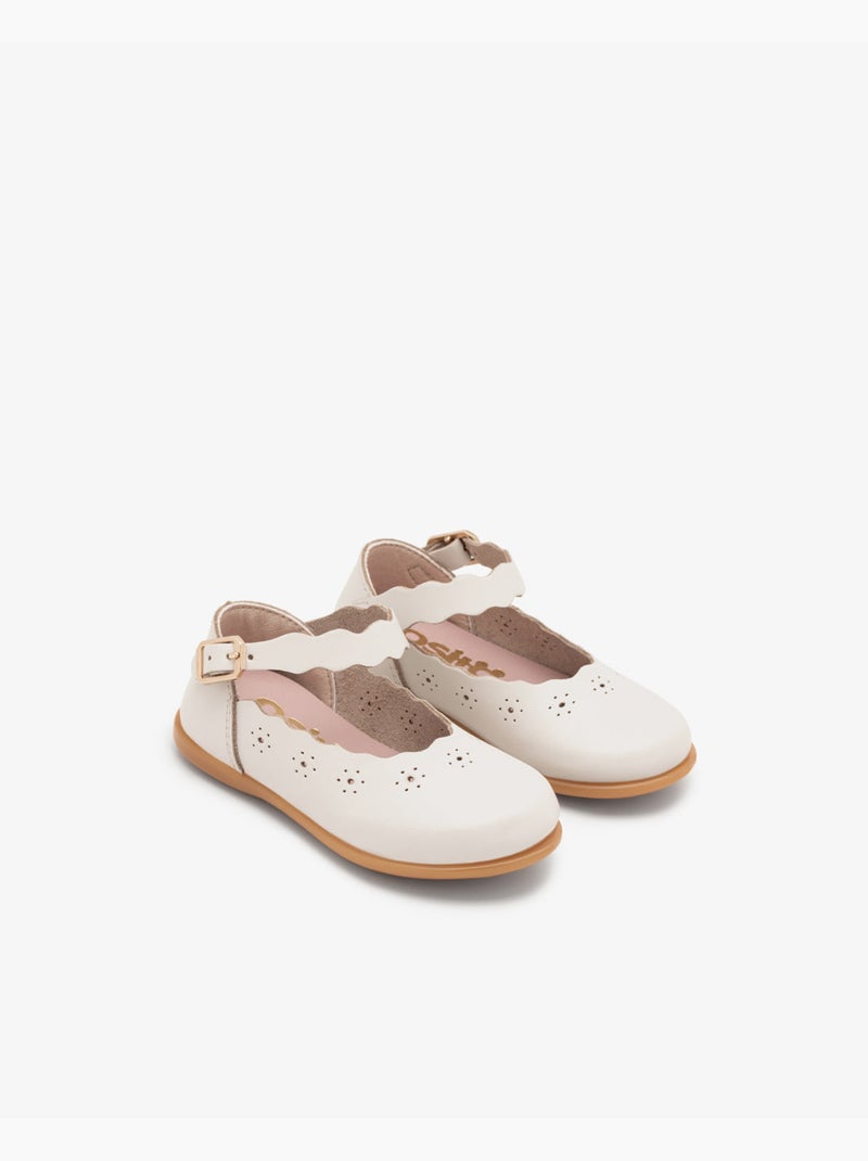Bailarinas conguitos flexibles antideslizante Beige - Kiabi