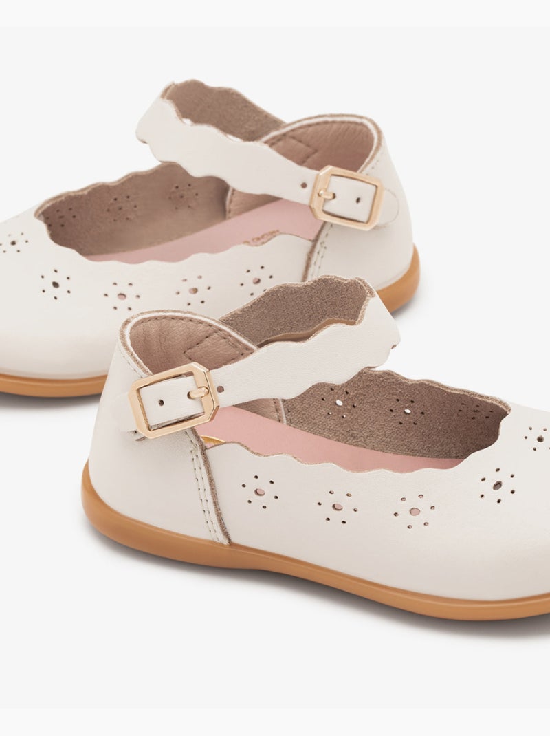 Bailarinas conguitos flexibles antideslizante Beige - Kiabi