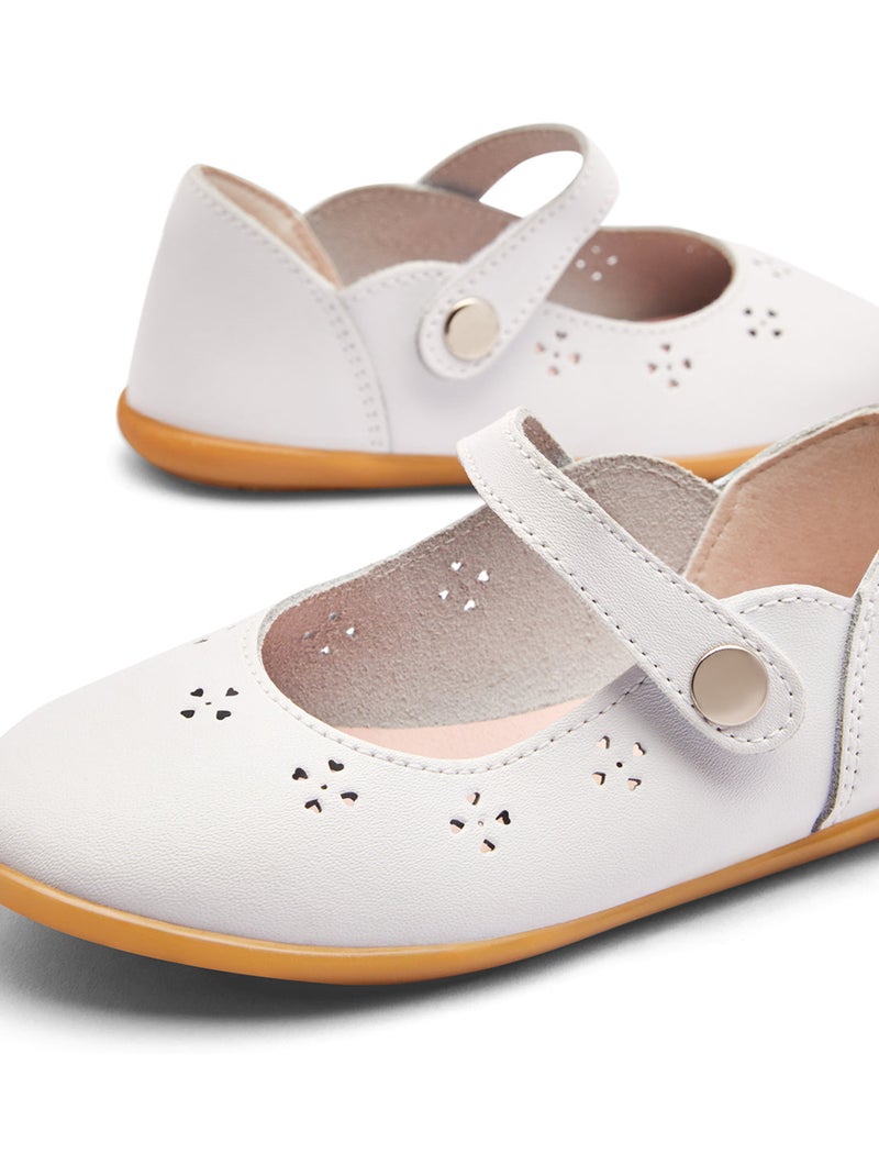 Bailarinas conguitos flores Blanco - Kiabi