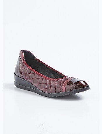 Bailarinas de cuña elástica con ancho cómodo