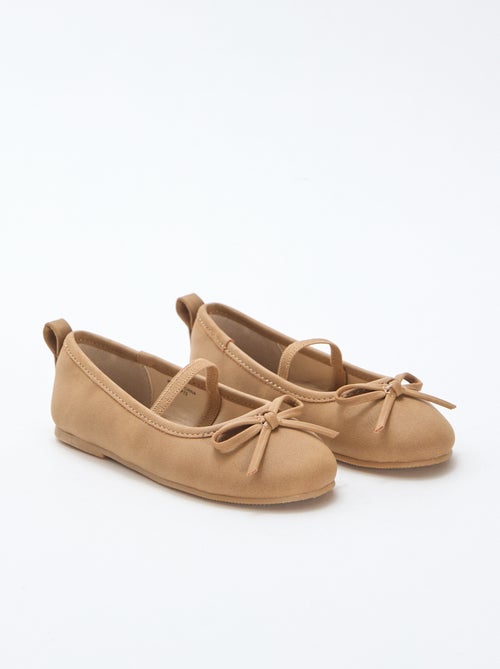 Bailarinas de imitación de cuero con tira - Kiabi