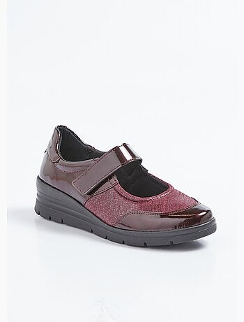 Bailarinas de terciopelo con pies sensibles, ancho ancho.