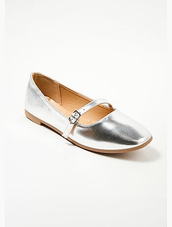 Bailarinas de tiras tono sobre tono con tacón bajo