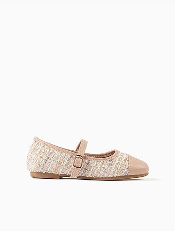 Bailarinas de tweed con tira