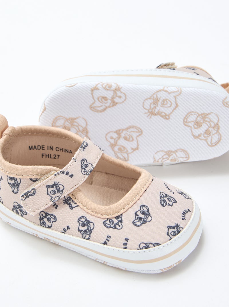 Bailarinas 'Disney' con velcro Beige - Kiabi