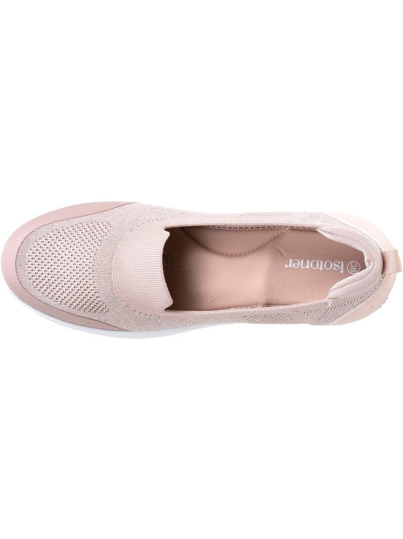 Bailarinas fácil de calzar, suela con memoria de forma, cómoda y ligera  Isotoner Rosa - Kiabi