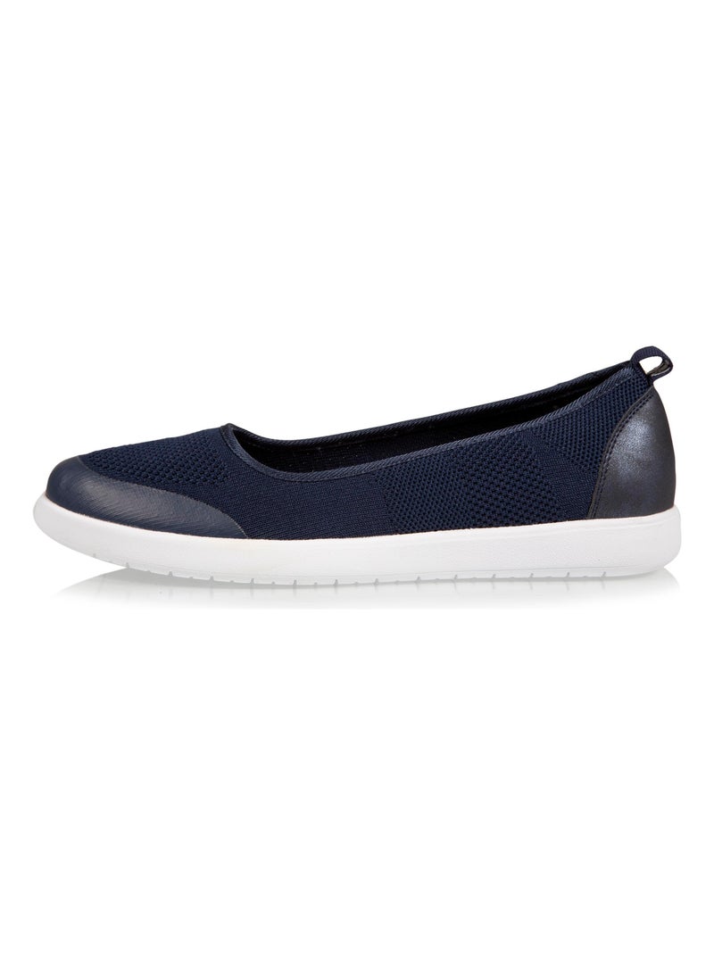 Bailarinas fácil de poner, suela con memoria de forma, cómoda y ligera  isotoner Azul marino - Kiabi