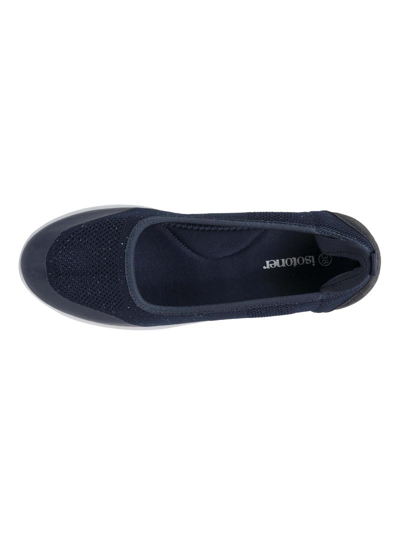 Bailarinas fácil de poner, suela con memoria de forma, cómoda y ligera  isotoner Azul oscuro - Kiabi