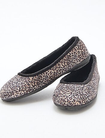 Bailarinas planas con estampado de leopardo