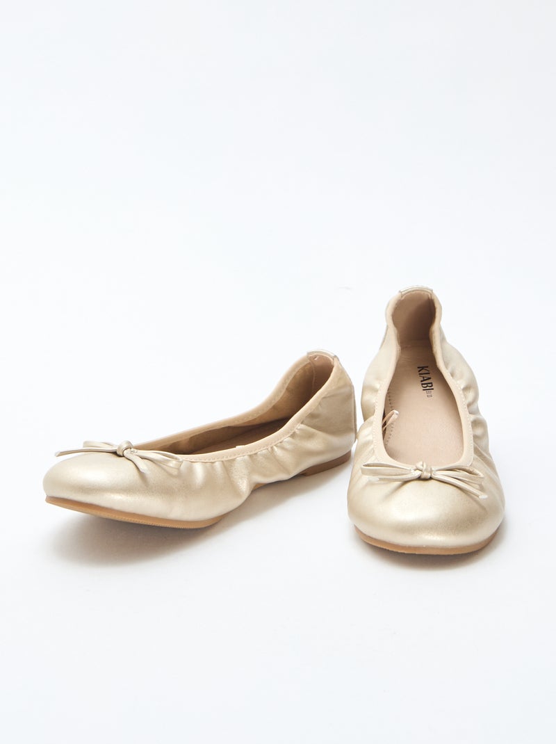 Bailarinas planas lisas Amarillo - Kiabi