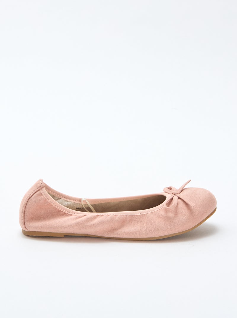 Bailarinas planas lisas Beige - Kiabi