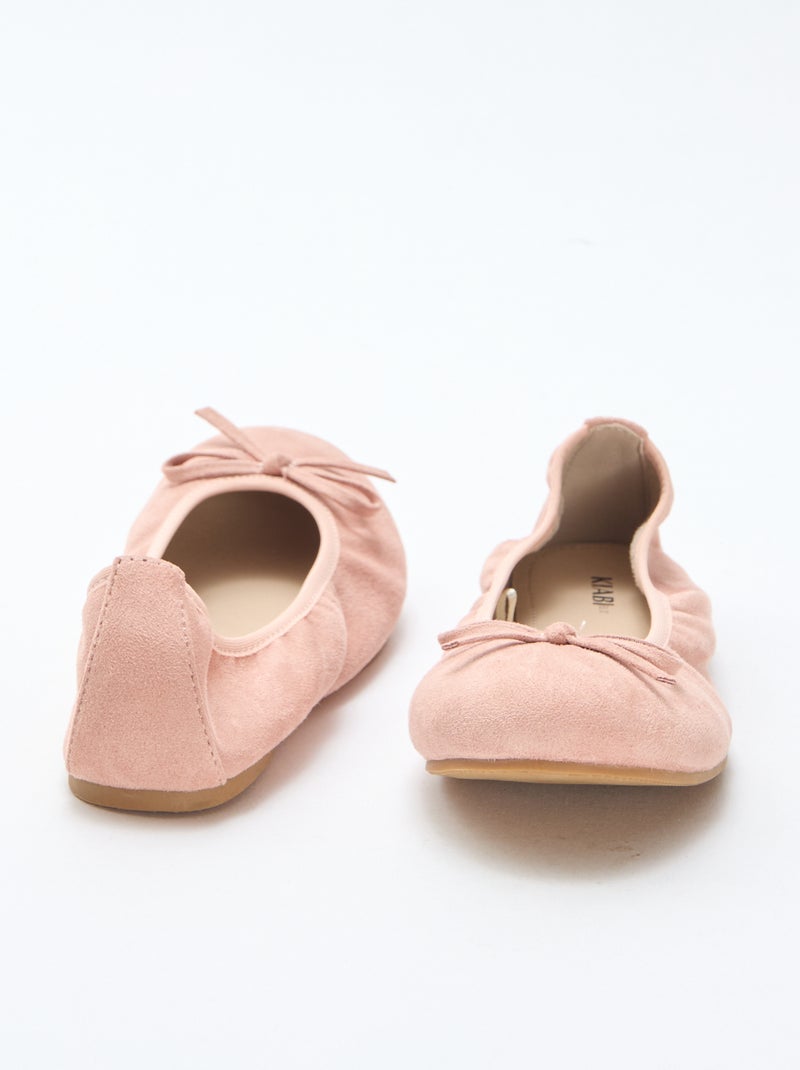 Bailarinas planas lisas Beige - Kiabi