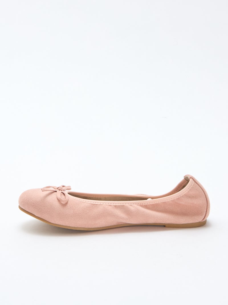 Bailarinas planas lisas Beige - Kiabi