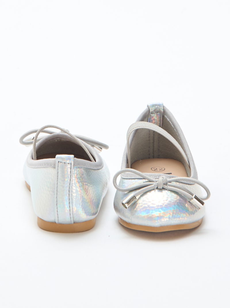 Bailarinas plateadas Gris - Kiabi