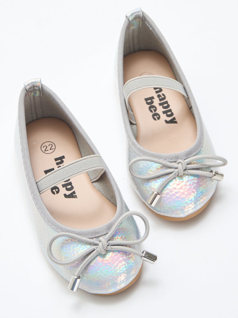 Bailarinas plateadas Gris - Kiabi