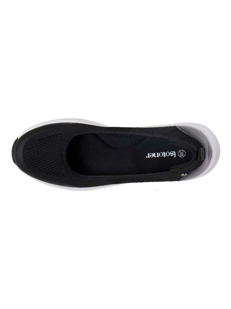 Bailarinas sin cordones, flexible y ligera  Isotoner Negro - Kiabi