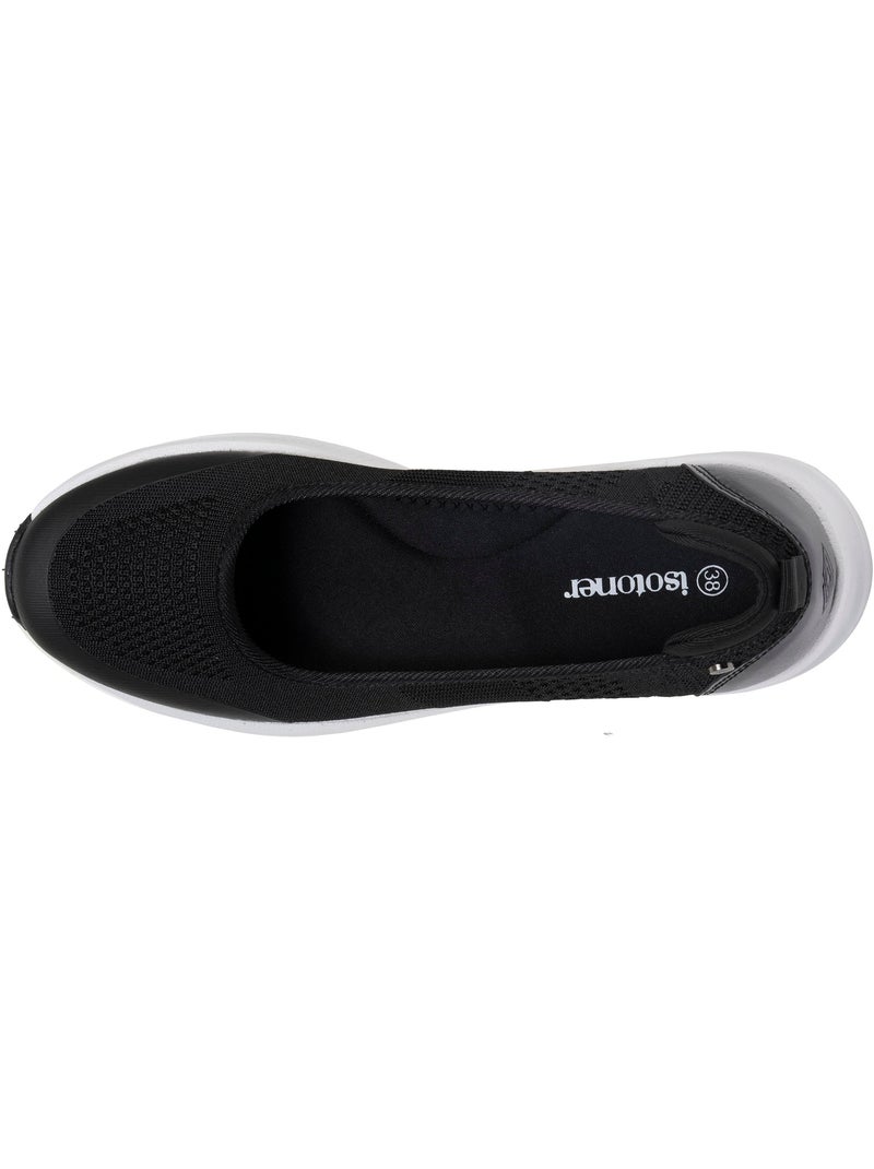Bailarinas sin cordones, flexible y ligera Negro - Kiabi
