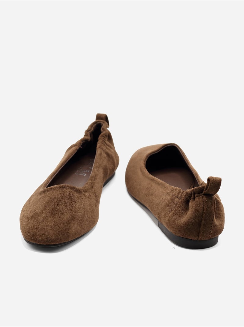 Bailarinas sin cordones Marrón - Kiabi
