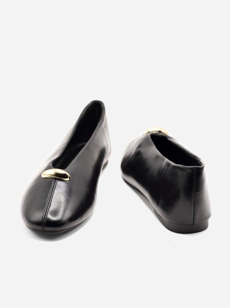 Bailarinas sin cordones Negro - Kiabi