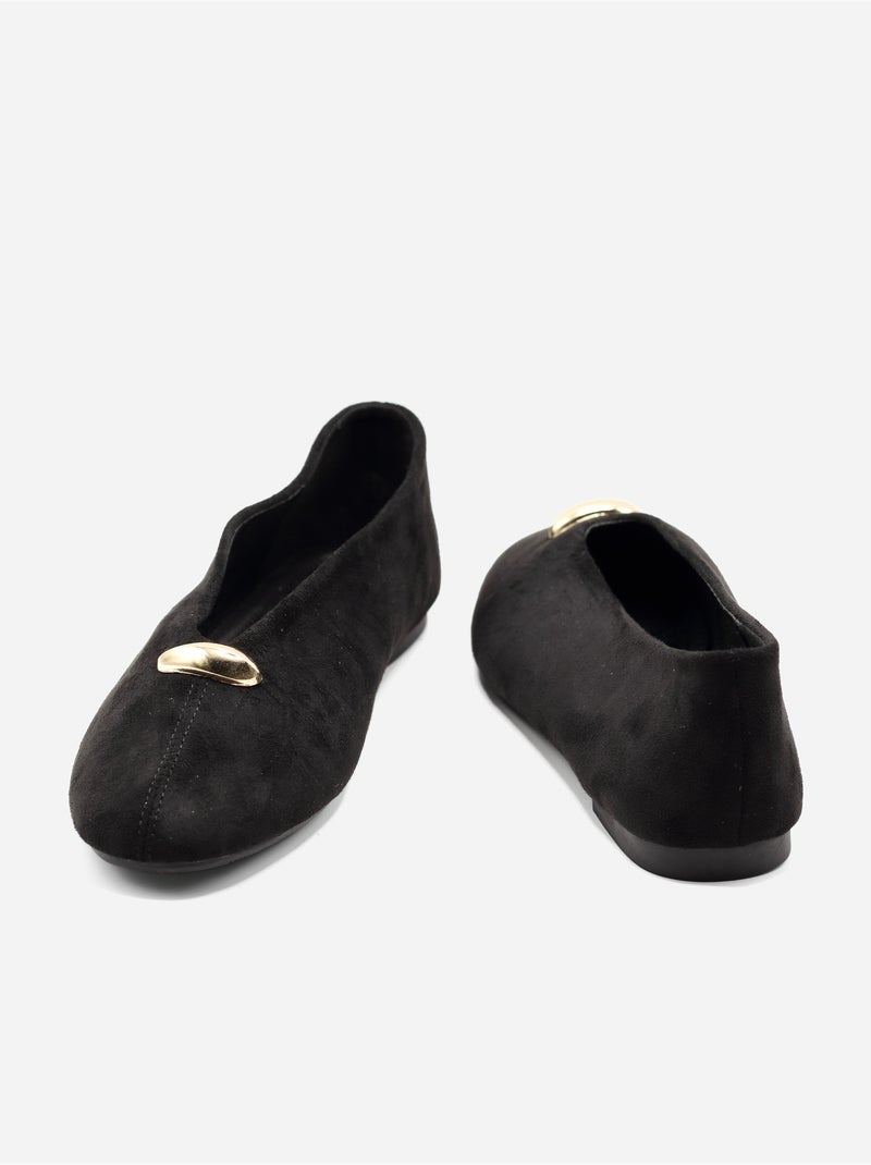 Bailarinas sin cordones Negro - Kiabi