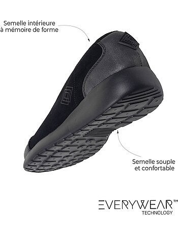 Bailarinas suela de espuma everywear con memoria de forma isotoner