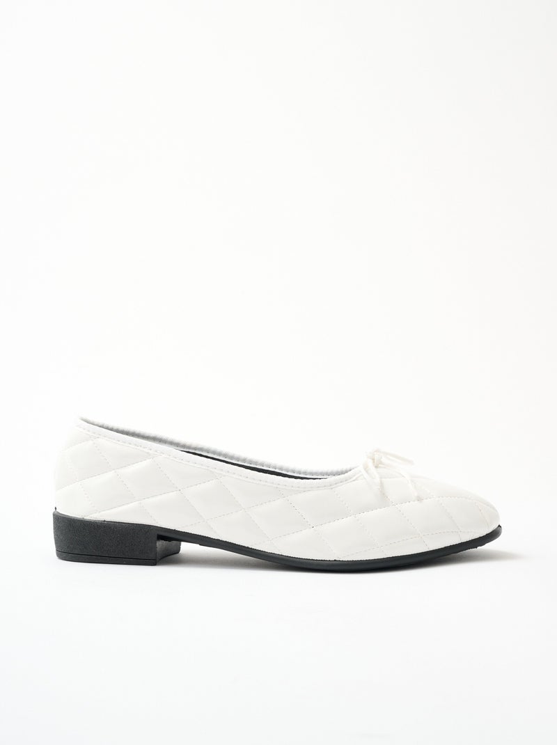 Bailarinas veganas de ancho est?ndar - Afibel Blanco - Kiabi