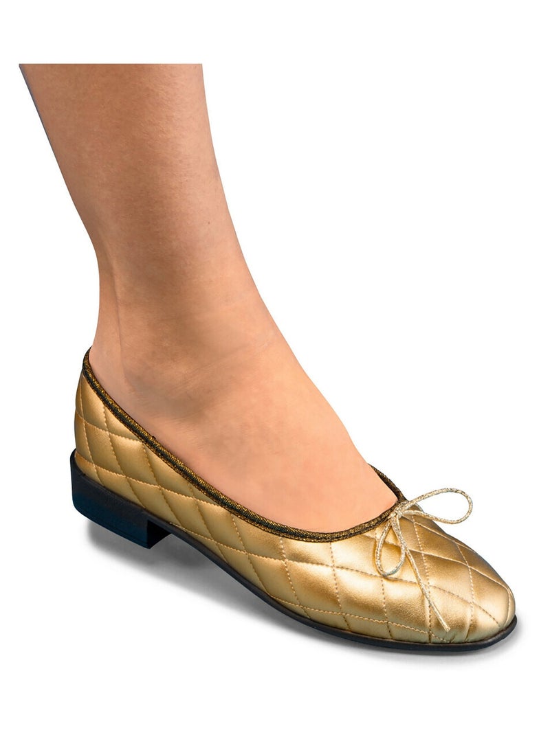 Bailarinas veganas de ancho est?ndar - Afibel Dorado - Kiabi