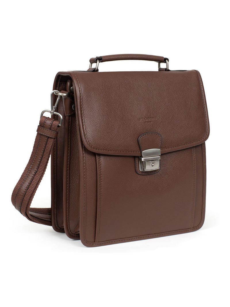 Baisenville - cuero confort hexagona Marrón chocolate - Kiabi