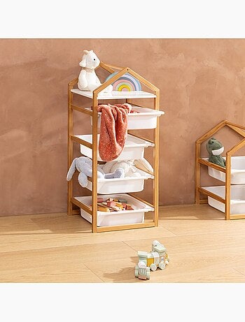 Bako blanco 4 estantes 43x94,5cm
