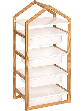 Bako blanco 4 estantes 43x94,5cm