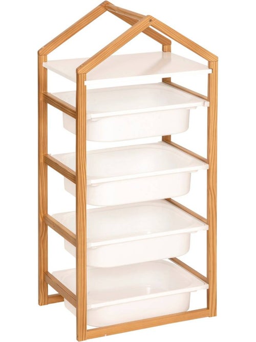 Bako blanco 4 estantes 43x94,5cm - Kiabi