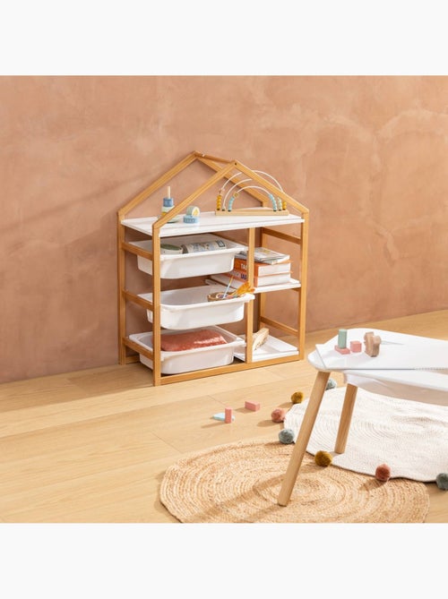 Bako estantería de 3 baldas blanca 68x82cm - Kiabi Bako estantería de 3 baldas blanca 68x82cm - Kiabi