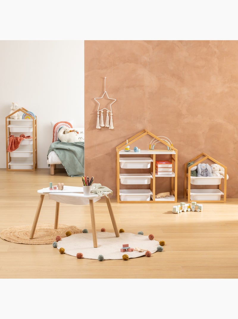 Bako estantería de 3 baldas blanca 68x82cm Blanco - Kiabi