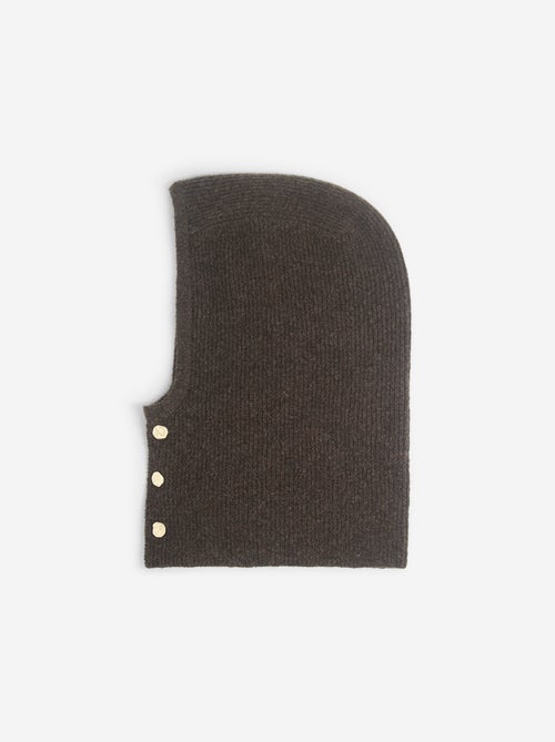 Balaclava de punto con botones dorados - Kiabi Balaclava de punto con botones dorados - Kiabi