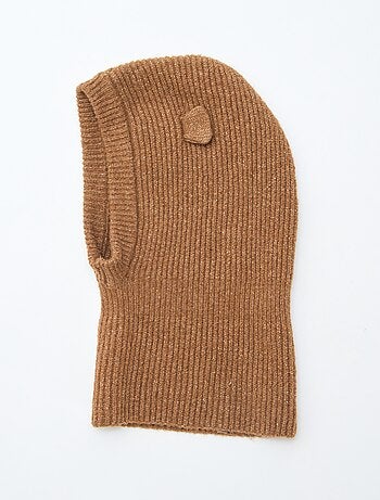 Balaclava de punto con diseño