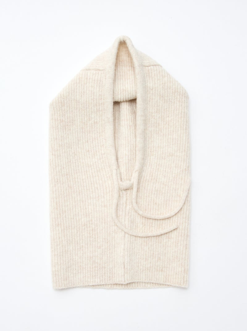 Balaclava de punto liso Beige - Kiabi