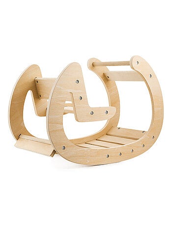 Balancín Montessori madera silla balancín 12m Mamabrum