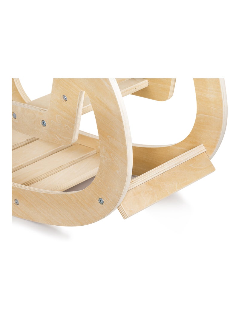 Balancín Montessori madera silla balancín 12m Mamabrum Beige - Kiabi