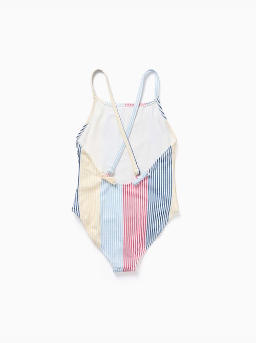 Bañador a rayas con tirantes cruzados You&Me - Kiabi Bañador a rayas con tirantes cruzados You&Me - Kiabi
