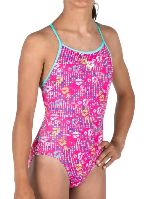 Bañador Arena de una pieza para niña con estampado Allover - Kiabi Bañador Arena de una pieza para niña con estampado Allover - Kiabi