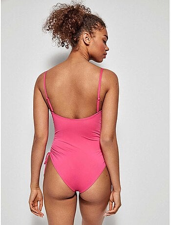 Bañador bandeau desmontable, sin aro, con foam y ajuste lateral