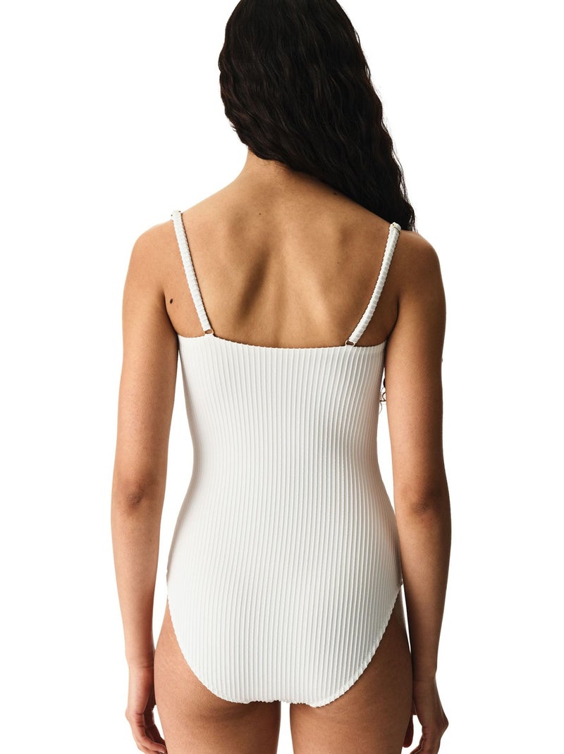 Bañador bandeau kea de mujer penti Blanco - Kiabi
