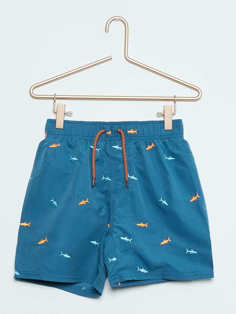 bordado 'tiburones' - azul - 8.00€