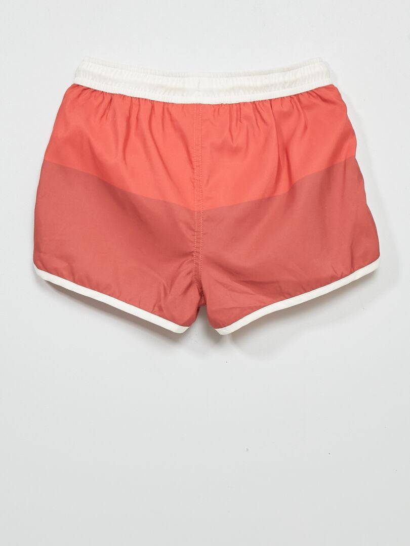 Bañador boxer tricolor ROJO - Kiabi