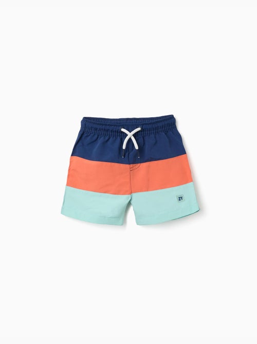 Bañador con bloque de colores y cordón - Kiabi