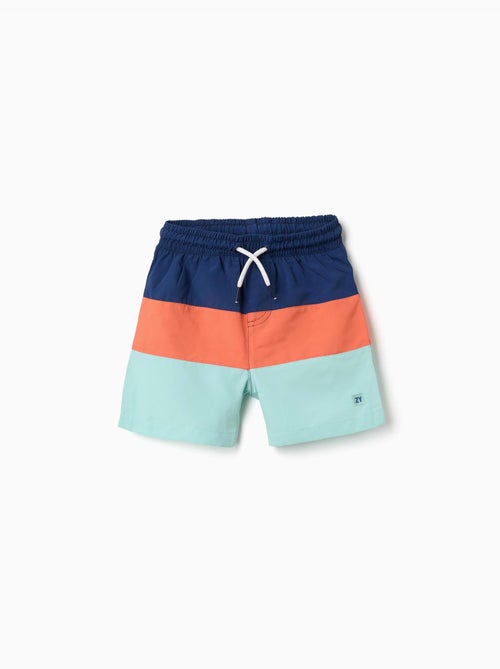 Bañador con bloque de colores y cordón - Kiabi